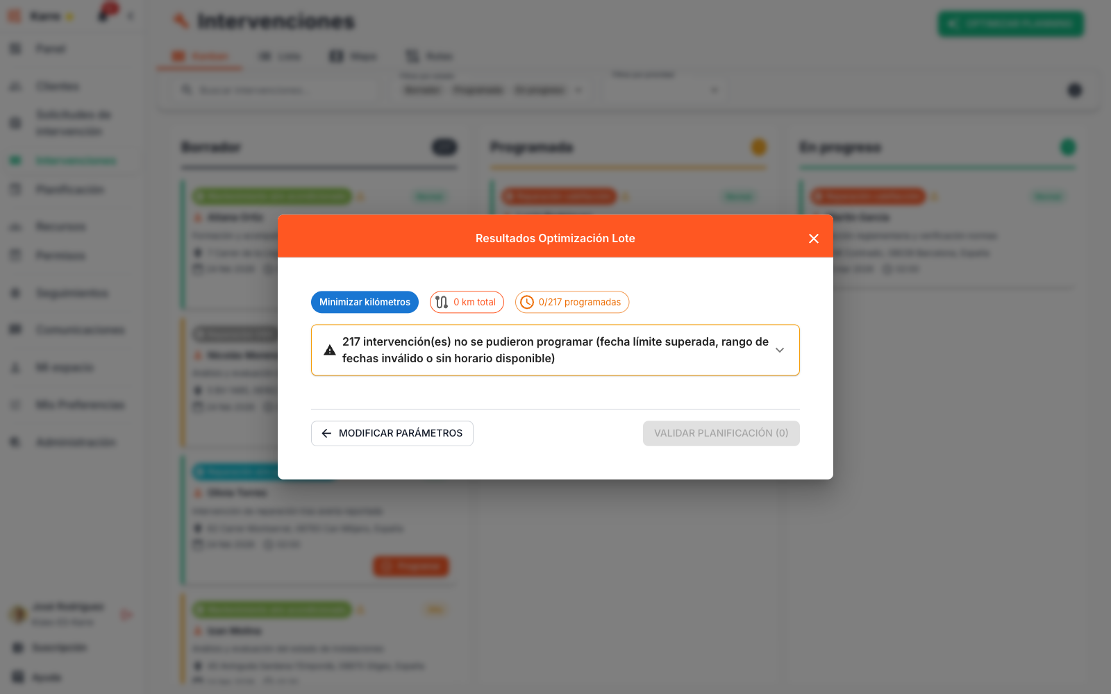 Optimización de rutas