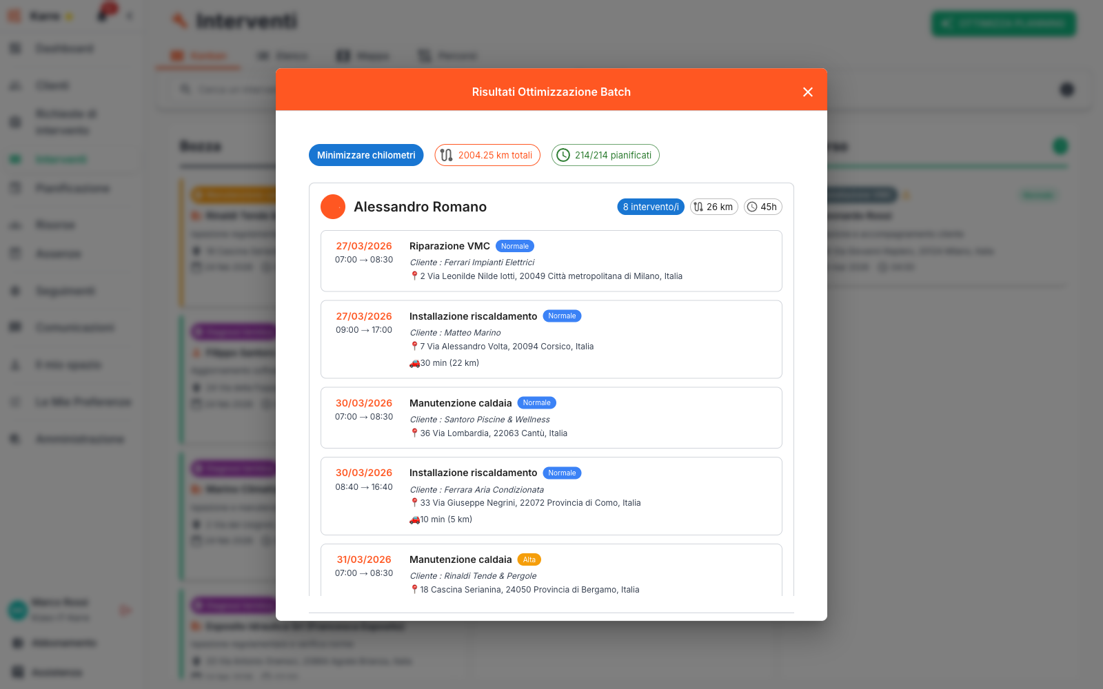 Ottimizzazione Automatica dei Percorsi